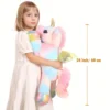 60.96 cm Large Rainbow Unicorn Plush Toy