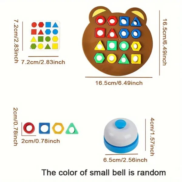 Bear Shape Matching Toys