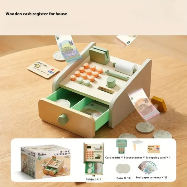 Boy Girl Playing Home Cash Register Set